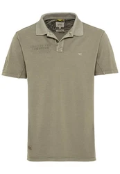 camel active Poloshirt Khaki/Dunkelgrün
