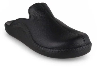 Westland Lederpantoffel Monaco Hausschuh Schwarz