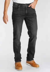 AJC Straight-Jeans Dunkelgrau/Schwarz/Grau/Hellgrau