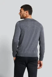 bugatti Pullover Strick mit Logostickerei 
