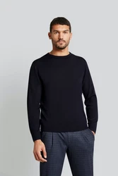 bugatti Pullover Strick mit Logostickerei 
