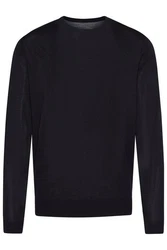 bugatti Pullover Strick mit Logostickerei 