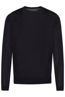 bugatti Pullover Strick mit Logostickerei 