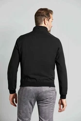 bugatti Blouson mit Stehkragen Schwarz/Dunkelgrau/Braun