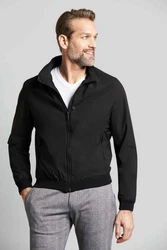 bugatti Blouson mit Stehkragen Schwarz/Dunkelgrau/Braun