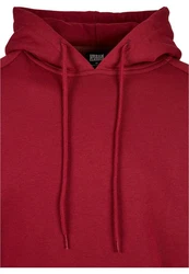 Urban Classics Herren Blank Hoody Kapuzenpullover Dunkelrot/Rot/Rosa/Bordeaux
