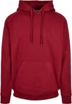 Urban Classics Herren Blank Hoody Kapuzenpullover Dunkelrot/Rot/Rosa/Bordeaux