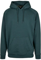 Urban Classics Herren Blank Hoody Kapuzenpullover Dunkelgrün/Grün/Türkis