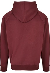 Urban Classics Herren Blank Hoody Kapuzenpullover Rot/Dunkelrot/Bordeaux