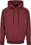 Urban Classics Herren Blank Hoody Kapuzenpullover Rot/Dunkelrot/Bordeaux