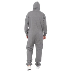 Basisstoff Jumpsuit Sheesh Herren Overall Einteiler Hellgrau/Dunkelgrau/Grau