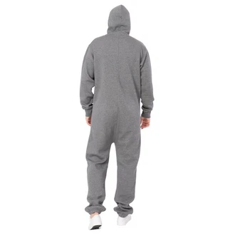 Basisstoff Jumpsuit Sheesh Herren Overall Einteiler Hellgrau/Dunkelgrau/Grau
