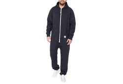 Basisstoff Jumpsuit Sheesh Herren Overall Einteiler Dunkelblau/Schwarz