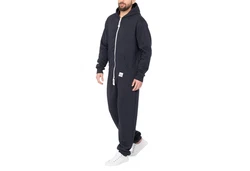 Basisstoff Jumpsuit Sheesh Herren Overall Einteiler Dunkelblau/Schwarz