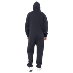 Basisstoff Jumpsuit Sheesh Herren Overall Einteiler Dunkelblau/Schwarz