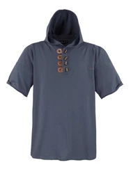 Lavecchia T-Shirt Herren T-Shirt mit Kapuze LV-609 Dunkelgrau