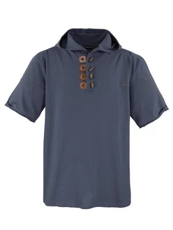 Lavecchia T-Shirt Herren T-Shirt mit Kapuze LV-609 Dunkelgrau