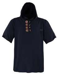 Lavecchia T-Shirt Herren T-Shirt mit Kapuze LV-609 Schwarz