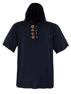 Lavecchia T-Shirt Herren T-Shirt mit Kapuze LV-609 Schwarz