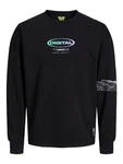 Jack & Jones Sweatshirt JCODIGITAL 6010 Schwarz/Rosa