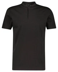 Drykorn T-Shirt Poloshirt Louis (1-tlg) Schwarz/Dunkelgrau/Grau