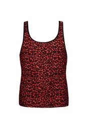 T-Shirt Herren-Shirt in rot/schwarz - XL