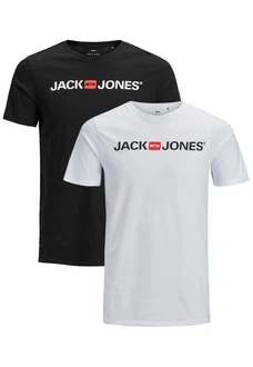Jack & Jones T-Shirt JJECORP LOGO Print Kurzarm 2-er Stck Pack (3661)