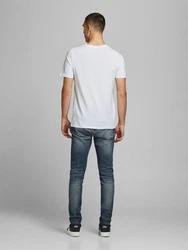 Jack & Jones T-Shirt JJECORP LOGO Print Kurzarm 2-er Stck Pack (3661) Weiß (3661)
