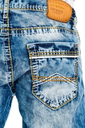Cipo & Baxx Regular-fit-Jeans Blau/Hellblau