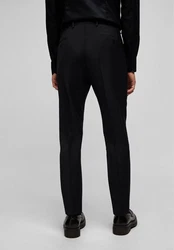 HECHTER PARIS Anzughose Performance Stretch Schwarz/Grün/Braun