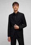HECHTER PARIS Anzugsakko mit gewebter HILFIGER Signatur Schwarz/Dunkelblau/Hellblau