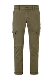 Redpoint Cargohose Kingston Tapered Fit Chinohose Khaki/Dunkelgrün