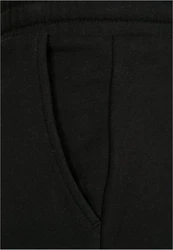 URBAN CLASSICS Herren Organic Cargo Sweatshorts Schwarz/Dunkelblau/Gelb