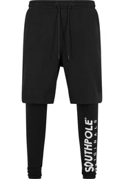Stoffhose Herren Fleece Shorts with Leggings (1-tlg)