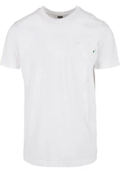 URBAN CLASSICS T-Shirt Urban Classics Herren Basic Pocket Tee Weiß/Grün/Creme/Grau