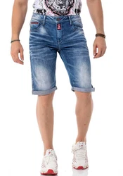 Cipo & Baxx Jeansshorts Blau/Hellblau