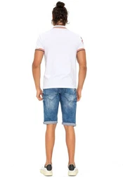 Cipo & Baxx Jeansshorts Blau/Hellblau