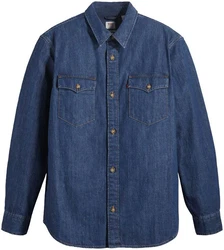 Levi's Jeanshemd RELAXED FIT WESTERN Dunkelblau/Blau/Hellblau