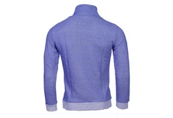 Banco Longpullover Langarmshirt mit Brusttasche und Kordelzug Lila/Blau/Grau/Dunkelblau/Fliederfarben