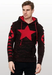 Rusty Neal Kapuzensweatshirt Design Rot/Braun/Dunkelrot