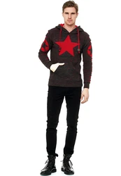 Rusty Neal Kapuzensweatshirt Design Rot/Braun/Dunkelrot