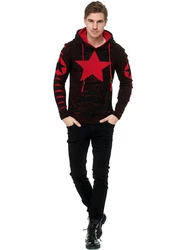 Rusty Neal Kapuzensweatshirt Design Rot/Braun/Dunkelrot