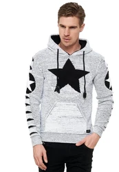 Rusty Neal Kapuzensweatshirt Design Silber/Grau/Weiß
