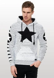 Rusty Neal Kapuzensweatshirt Design Silber/Grau/Weiß