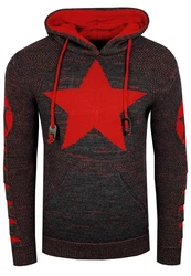 Rusty Neal Kapuzensweatshirt Design Rot