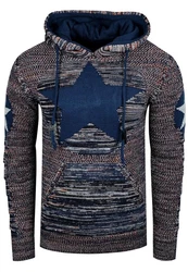 Rusty Neal Kapuzensweatshirt Design Hellblau/Blau/Dunkelblau