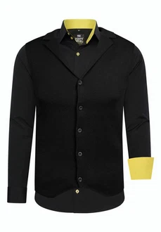 Rusty Neal Langarmhemd und Weste Schwarz/Gelb Rusty Neal Langarmhemd und Weste Schwarz/Gelb