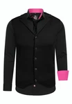Rusty Neal Langarmhemd Set Schwarz/Rosa