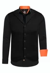 Rusty Neal Langarmhemd Set Schwarz/Orange