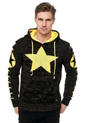 Rusty Neal Kapuzensweatshirt Design Gelb/Silber/Beige